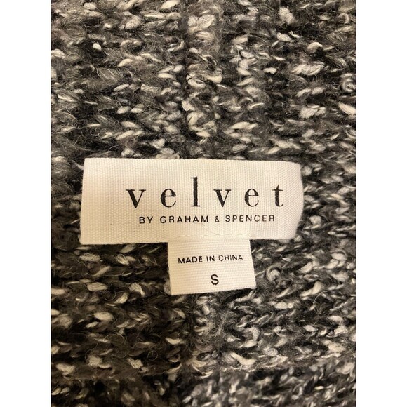 Velvet By Graham & Spencer Tweed Knit Open Front Cardigan Sweater Small - Picture 5 of 5